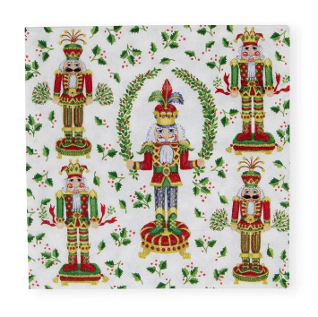 A photo of the Nutcracker Christmas Cocktail Napkins product