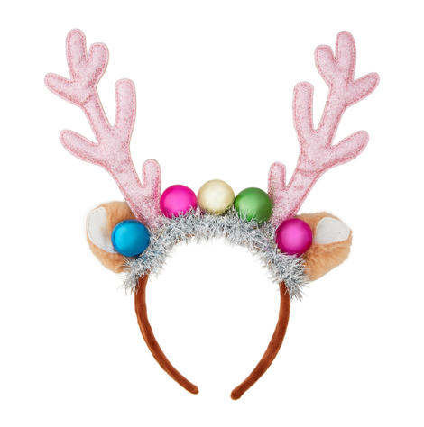 A photo of the Pink Light Up Reindeer Headband product