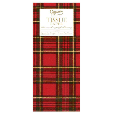 A photo of the Royal Plaid Tissue Paper product