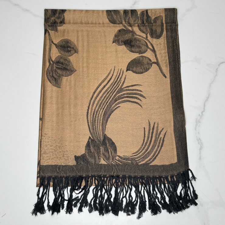 A photo of the Rosalia Pashmina in Tan product