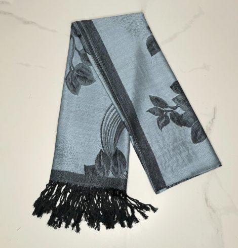 A photo of the Rosalia Pashmina in Light Blue product