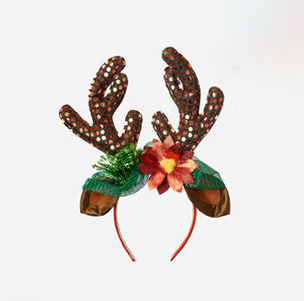 A photo of the Sequin Reindeer Headband product