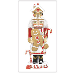 A photo of the Gingerbread Nutcracker Towel product