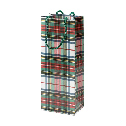 A photo of the Dress Stewart Tartan Wine & Bottle Gift Bag product