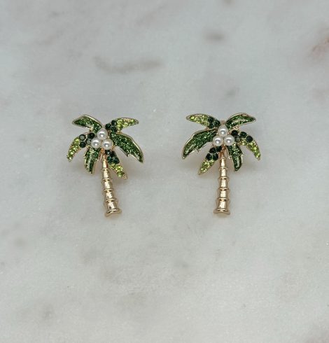 A photo of the Florida Palm Earrings product