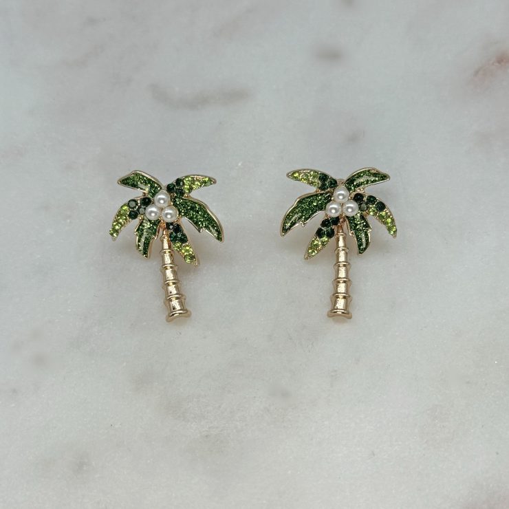 A photo of the Florida Palm Earrings product