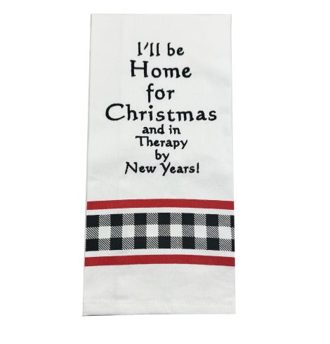 A photo of the Home For Christmas Towel product