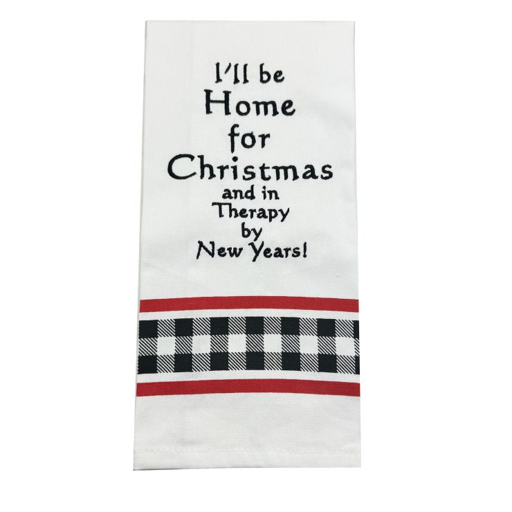 A photo of the Home For Christmas Towel product