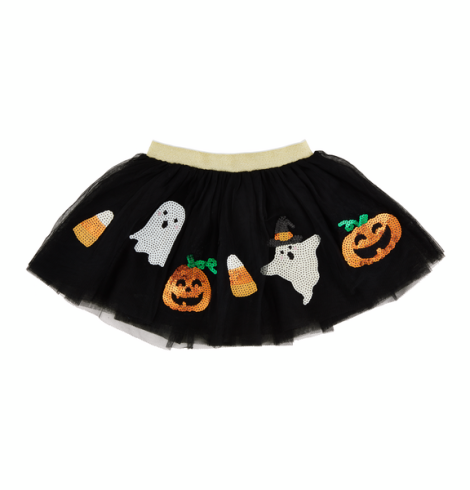 A photo of the Childrens Halloween Tutu in Black product