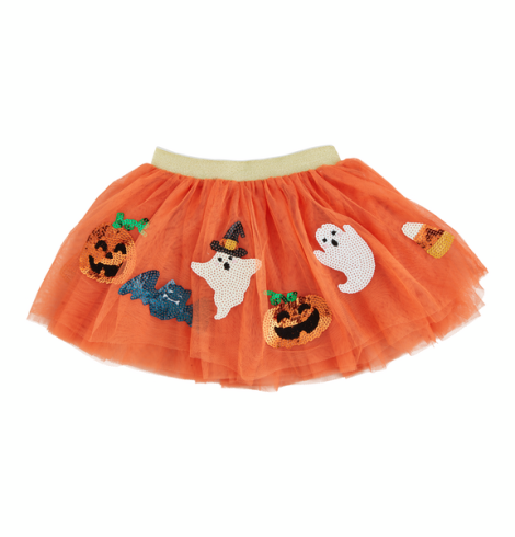 A photo of the Childrens Halloween Tutu in Orange product