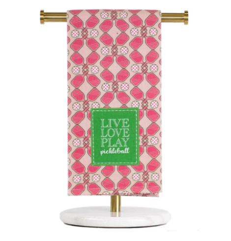 A photo of the Live Love Play Pickleball Hand Towel product