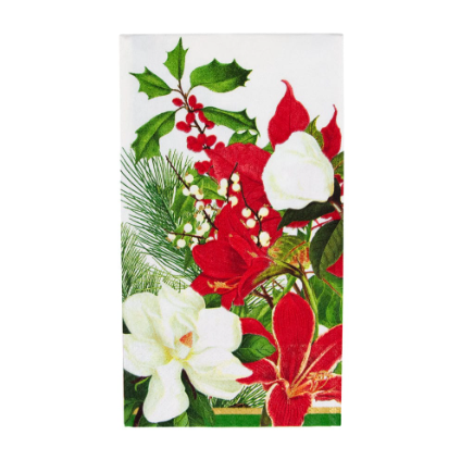 A photo of the Christmas Garden Guest Towel Napkins product