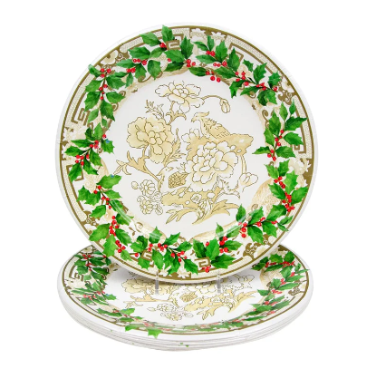 A photo of the Holly Ceramic Paper Dinner Plates product