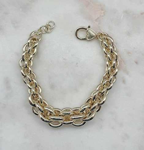 A photo of the Tangled Up Gold Chunky Bracelet product